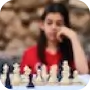 Image of a woman playing chess