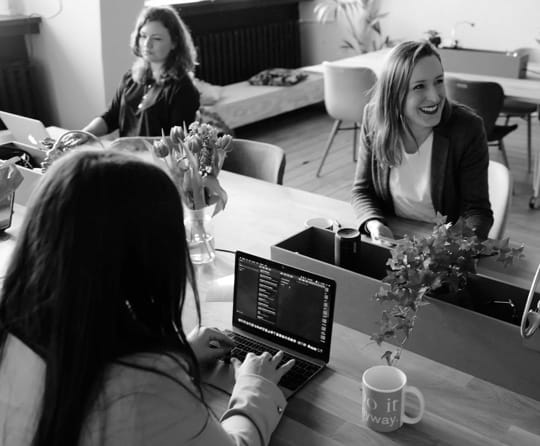 Image of 3 women at an office
